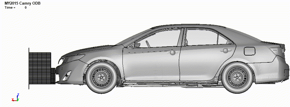 オフセット衝突のLS-DynaによるCAE解析受託