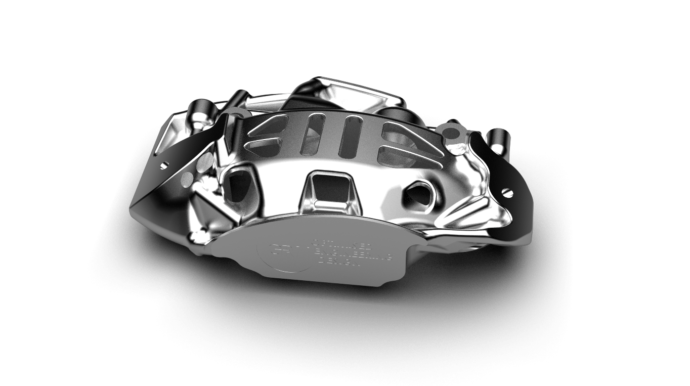 トポロジー最適化で設計したブレーキキャリパー