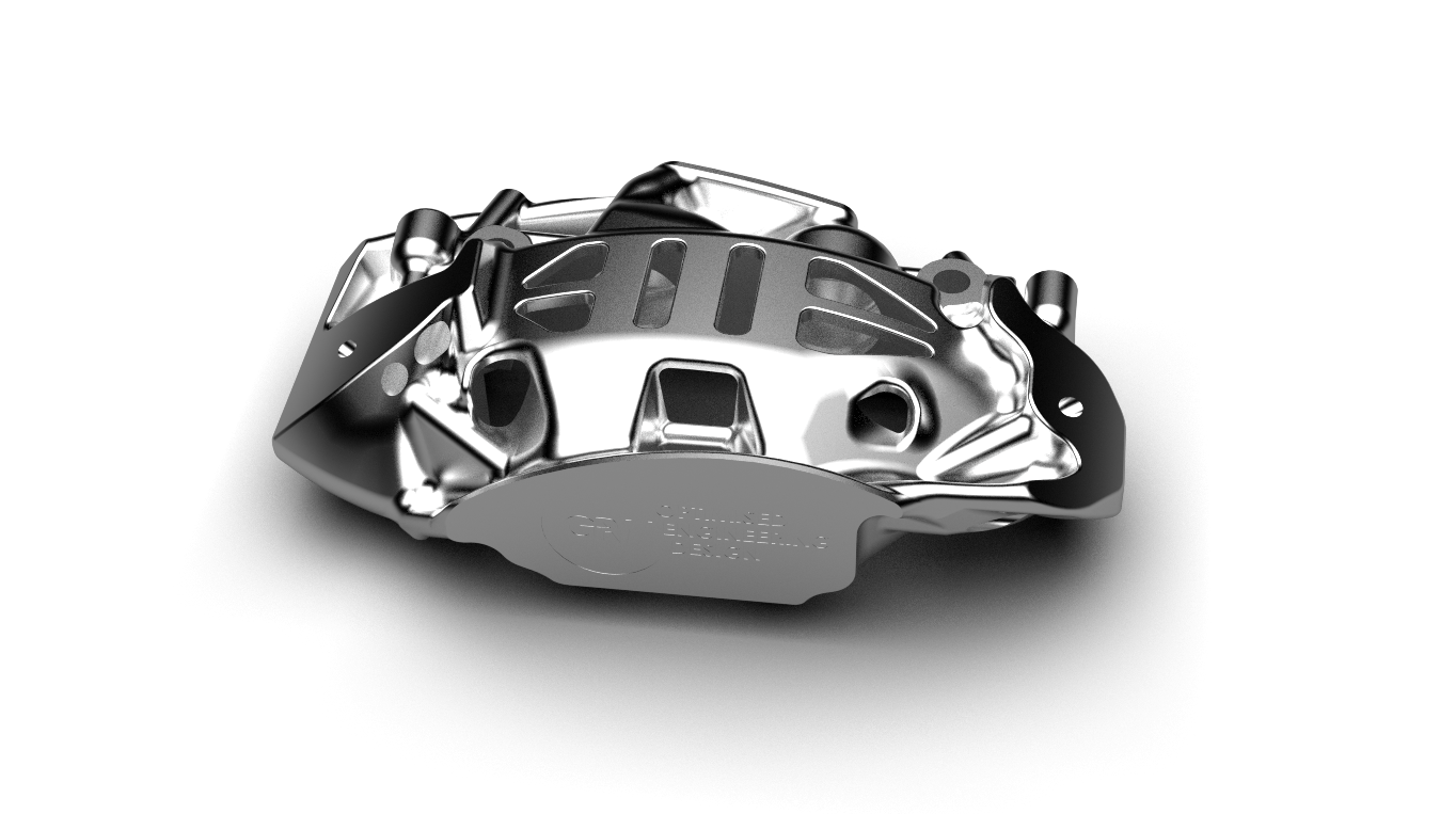 トポロジー最適化で設計したブレーキキャリパー