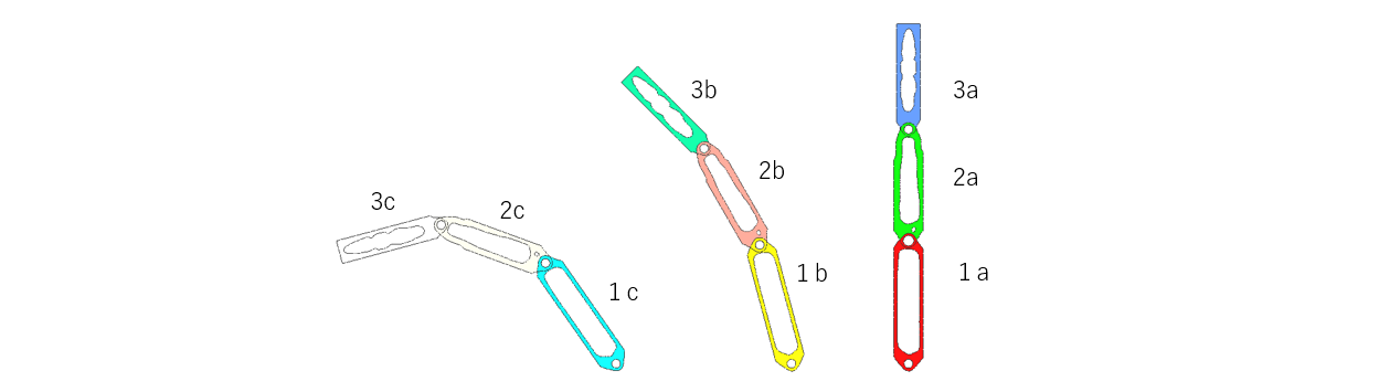 クレーンのトポロジー最適化結果