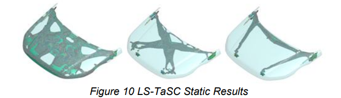 Figure10 LS-TaSCの最適化結果。材料が残る部分が非常に多い。