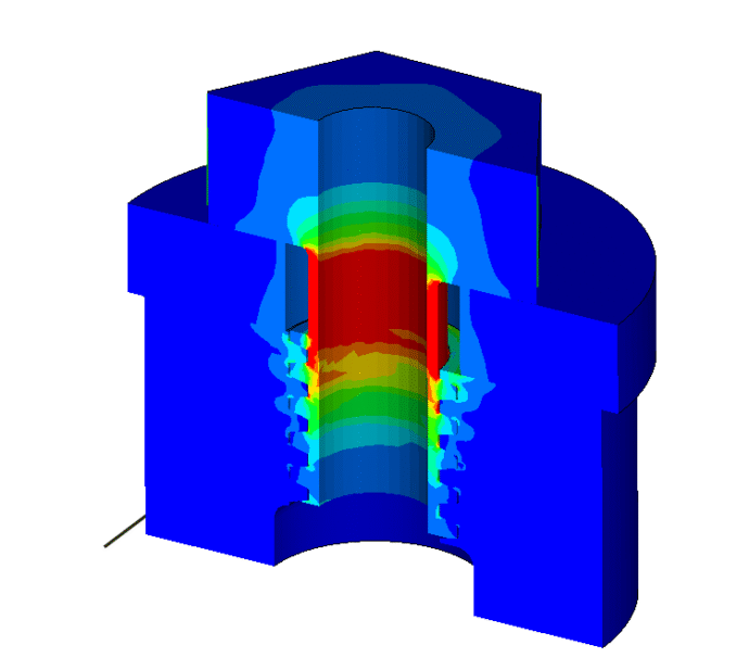 ボルトの緩みを検証するためのCAEモデル