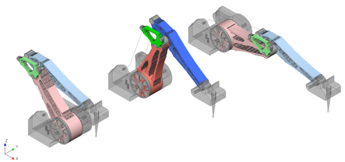 ロボットアーム最適化結果。クローン条件あり。