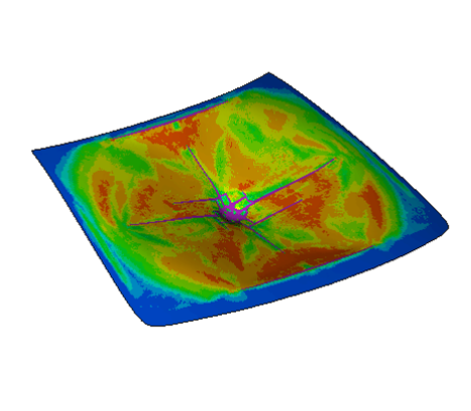 ガラス衝撃解析のサムネ