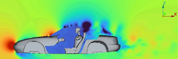 NAロードスターのドライバー席の圧力マップ