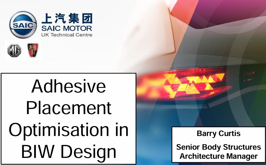 自動車用ボディの構造用接着剤配置を最適化する事例のトップ画像